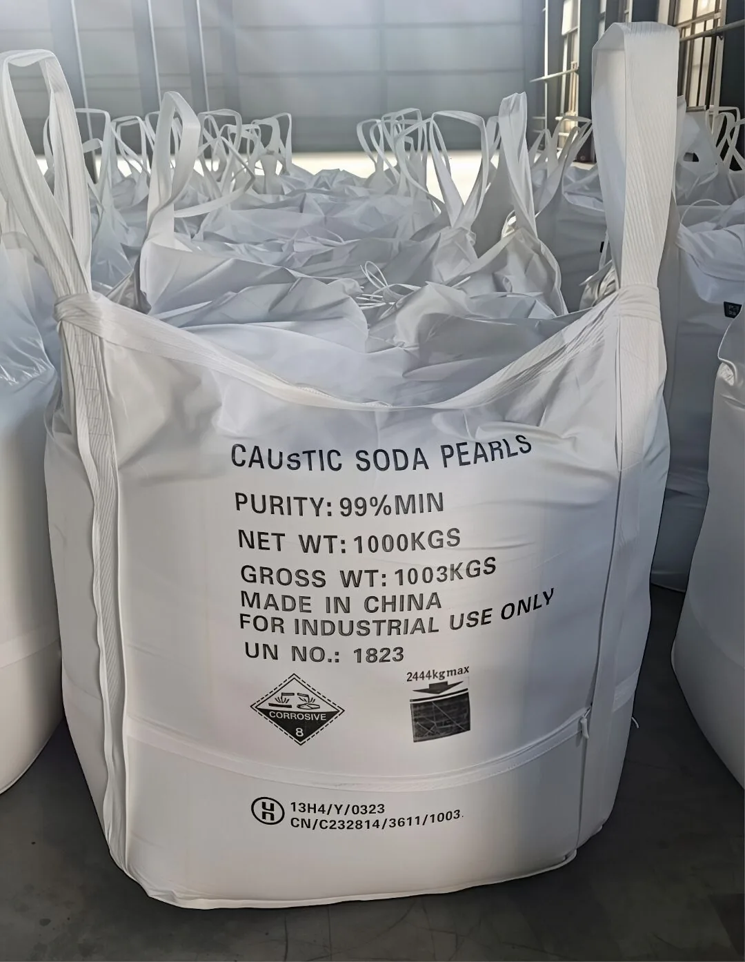 Kemasan Jumbo Bag Kaustik Soda Mutiara 1000 kg