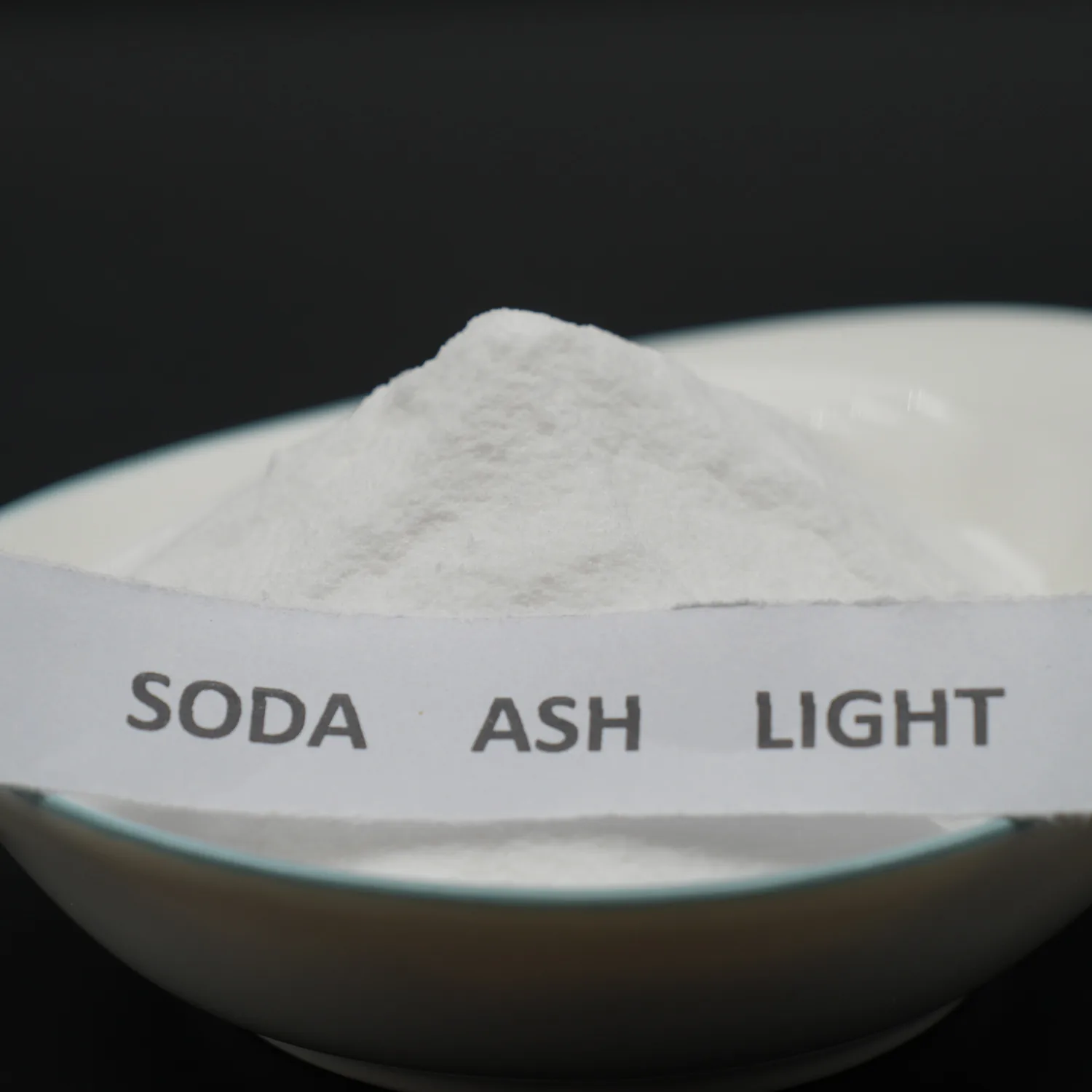 Close-up Bubuk Putih Soda Ash Ringan